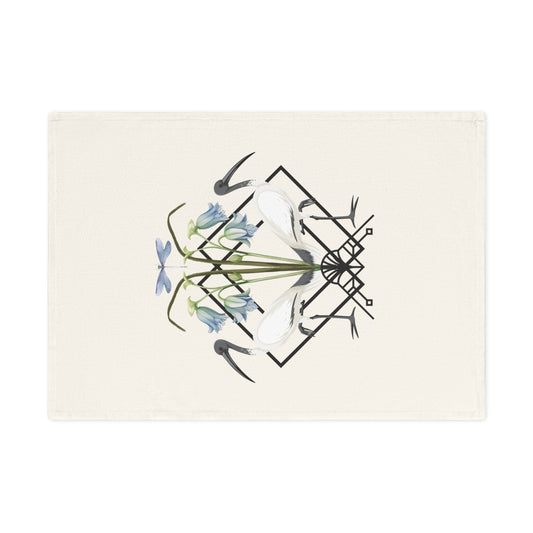 Ibis and Dragonfly Cotton Tea Towel - Perfect for Home Decor and Gifts