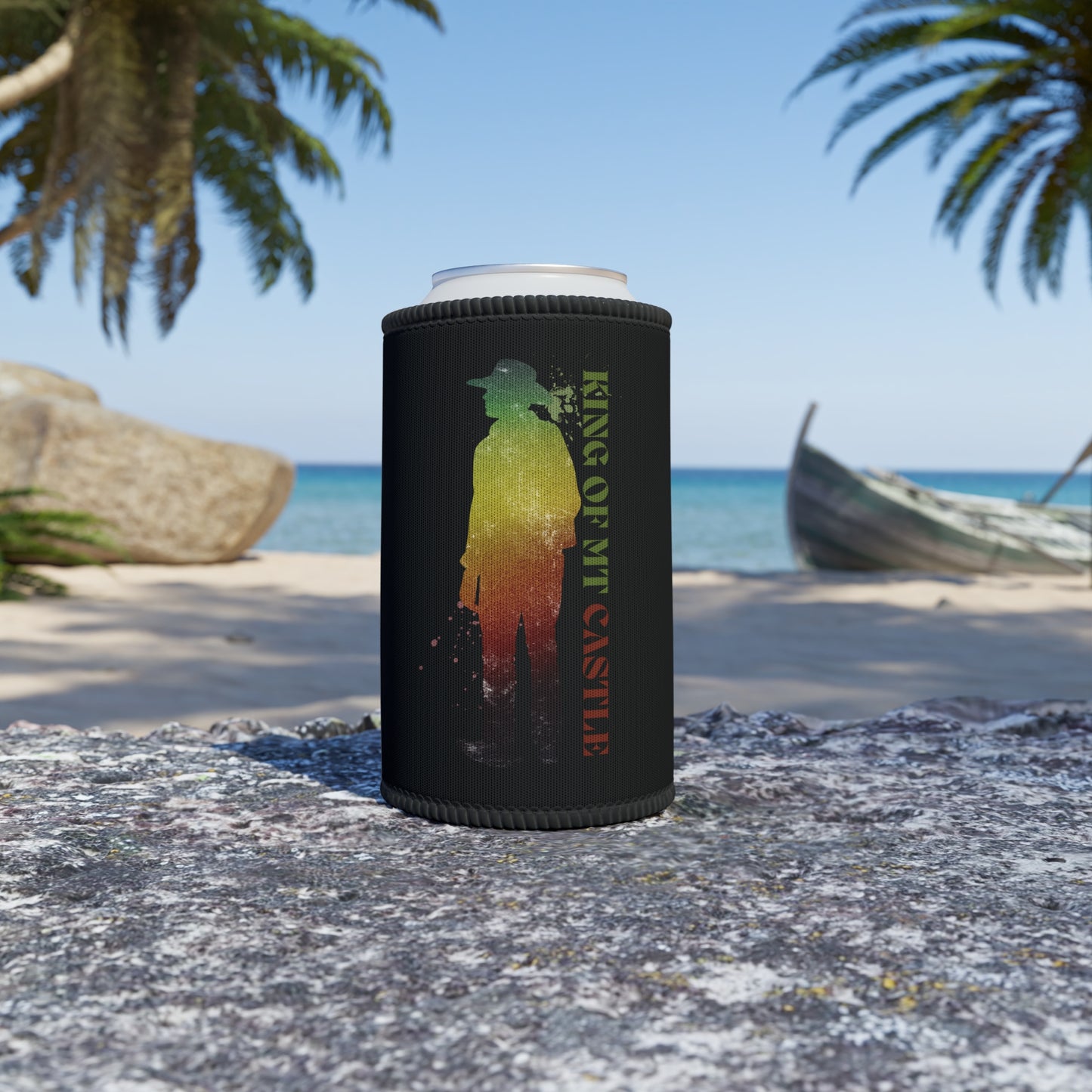 King of Mt Castle Stubby Cooler – Aussie Outback Pride