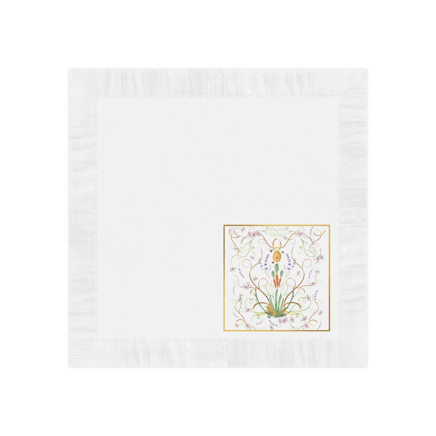 Elegant Floral Printed Napkins for Celebrations