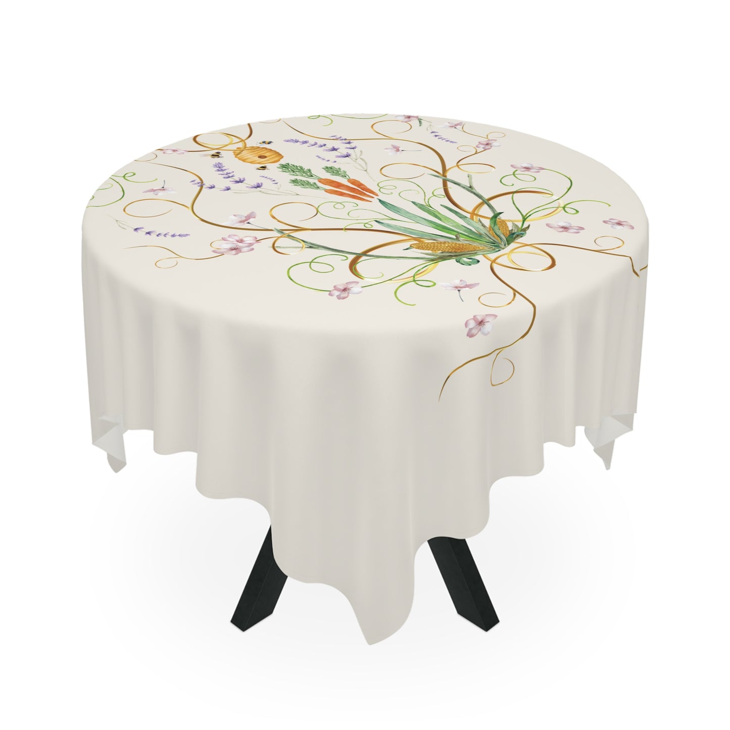 Botanical Garden Tablecloth - Elegant Floral Design for Dining & Celebrations