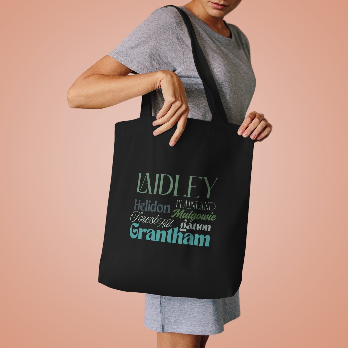 Lockyer Valley Town's Heritage Tote - Black or White