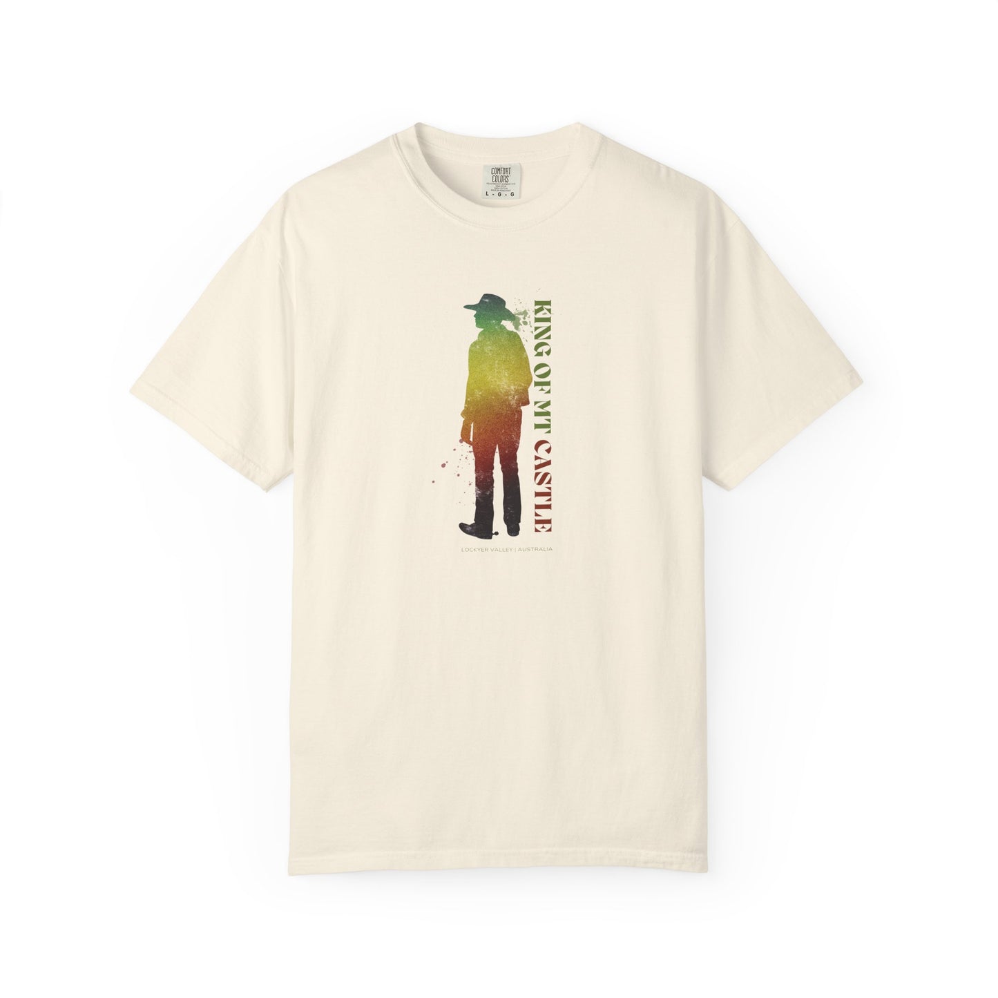 King of Mt Castle Men’s T-Shirt – Lockyer Valley Outback Style