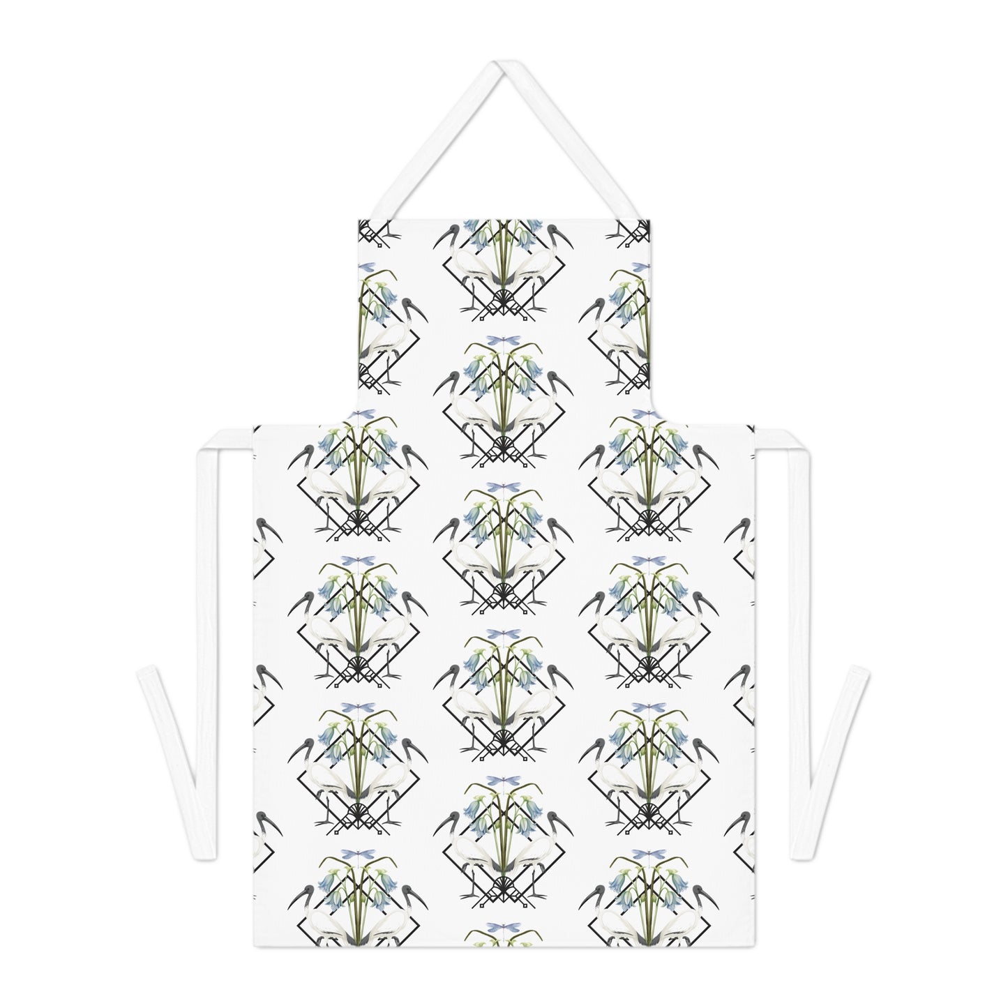 Ibis and Dragonfly Adult Apron - Stylish Cooking Gift for Home Chefs