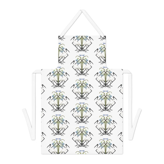 Ibis and Dragonfly Adult Apron - Stylish Cooking Gift for Home Chefs