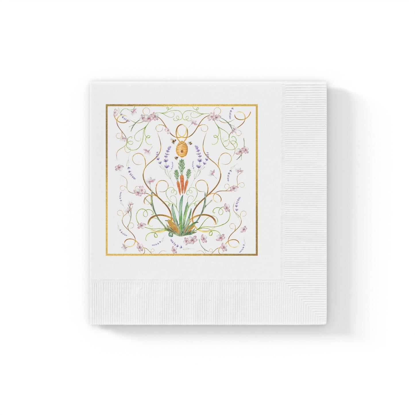 Elegant Floral Printed Napkins for Celebrations