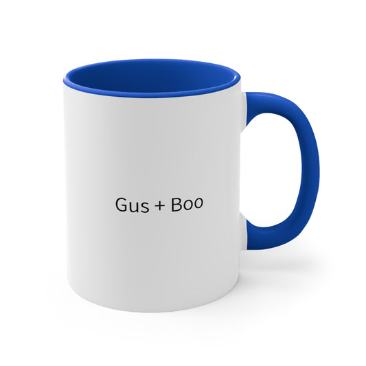 “SIP HAPPENS. LIVE TRUE.” Mug – Blue Inner Edition