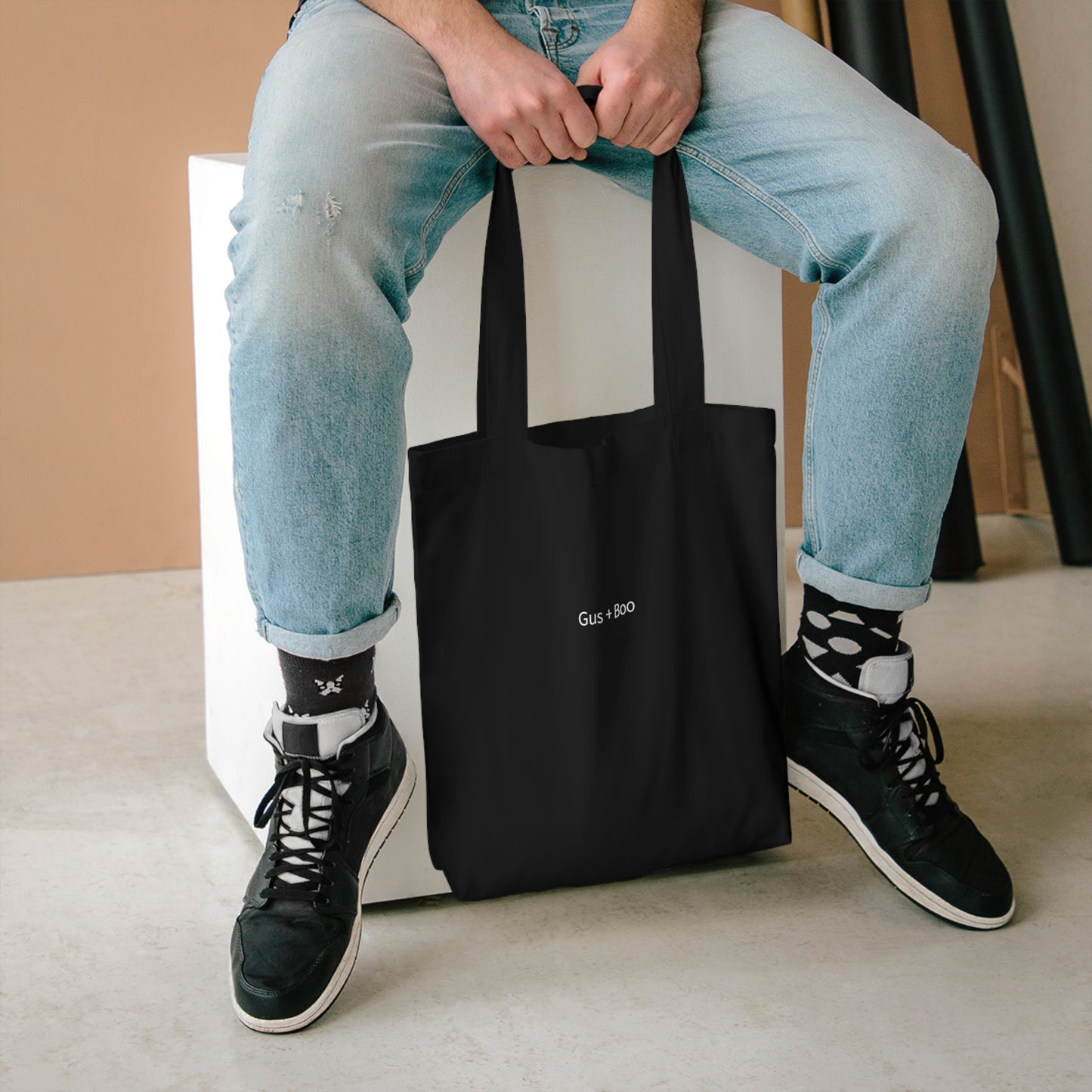 Gus + Boo Signature Black/White Tote - Limited Edition