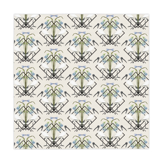 Ibis and Dragonfly Tablecloth - Elevate Your Dining Experience
