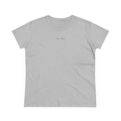 Gus + Boo Essentials Tee. Minimal logo. Maximum cool. Everyday Gus + Boo style.