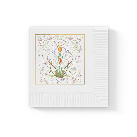 Elegant Floral Printed Napkins for Celebrations