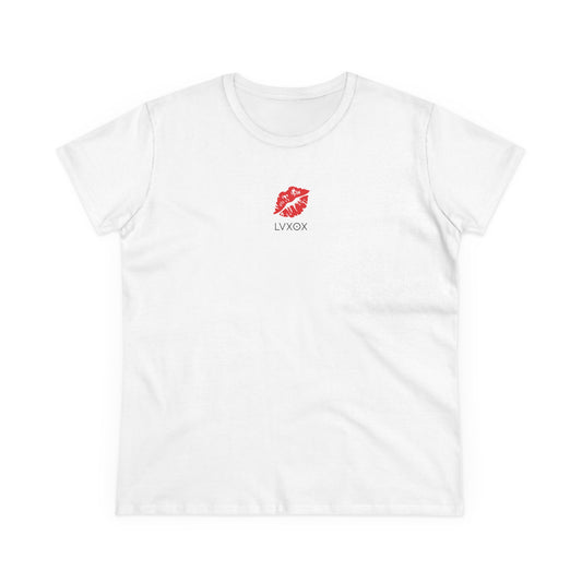 LVXOX Hugs and Kisses from the Valley Tee. Bold, cheeky and effortlessly cool.