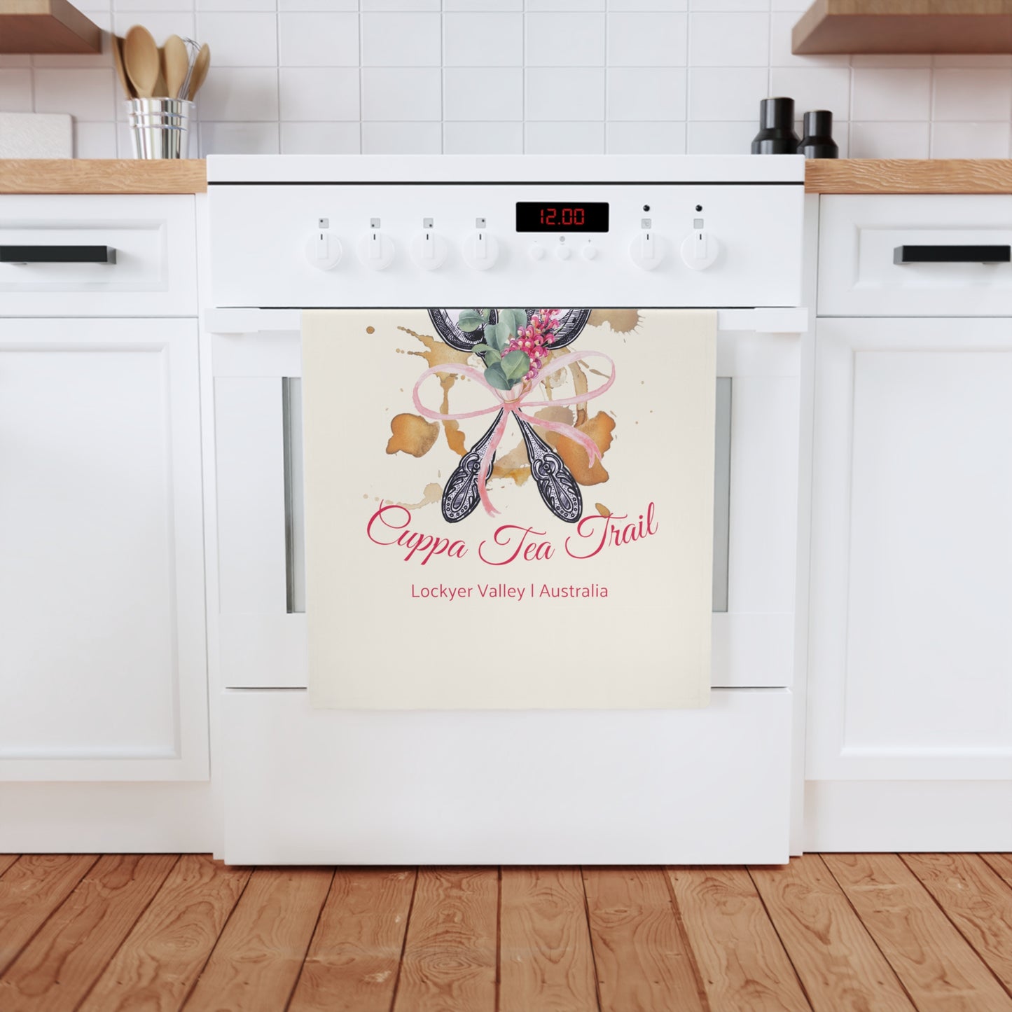 Cotton Tea Towel - Cuppa Tea Trail Lockyer Valley