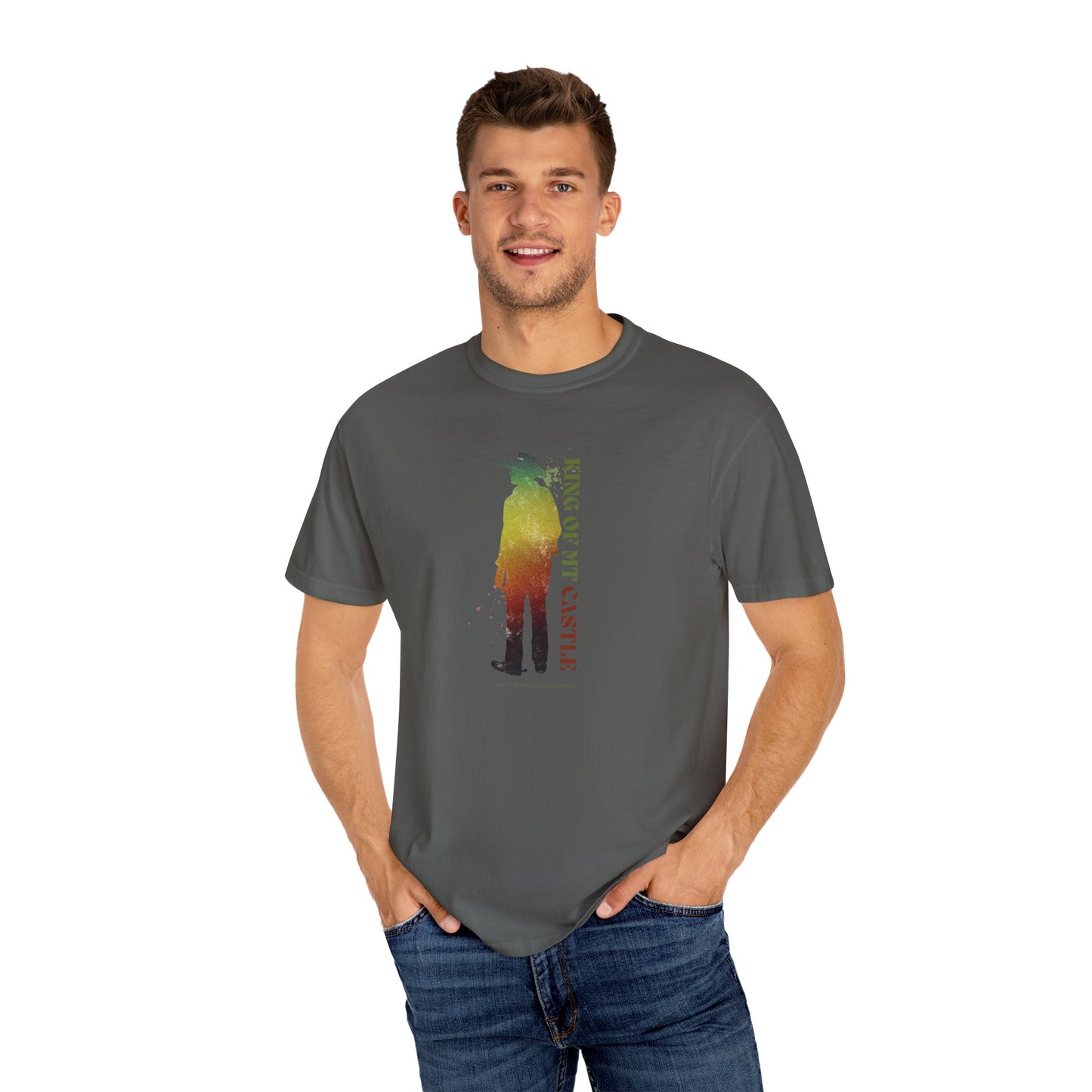 King of Mt Castle Men’s T-Shirt – Lockyer Valley Outback Style