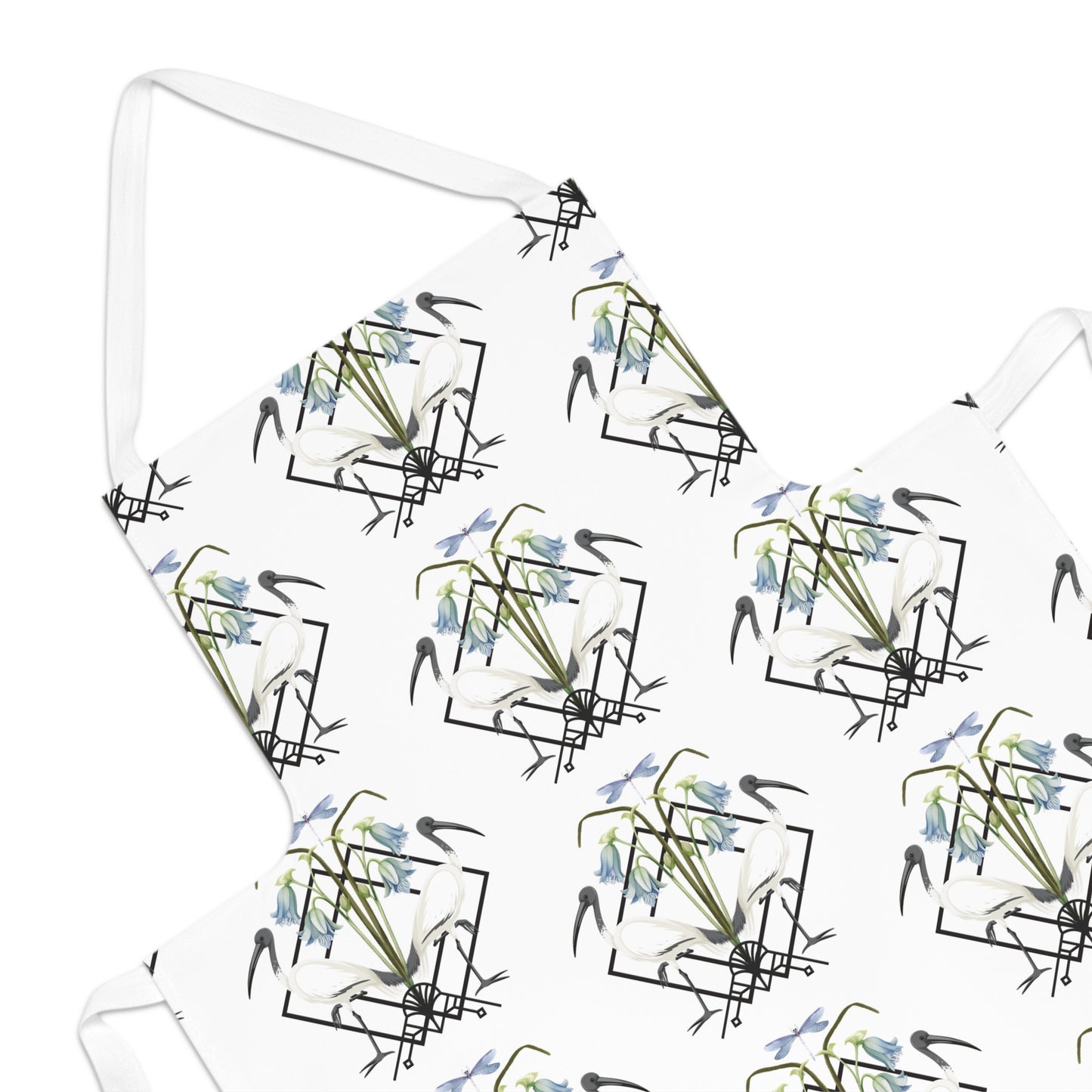 Ibis and Dragonfly Adult Apron - Stylish Cooking Gift for Home Chefs