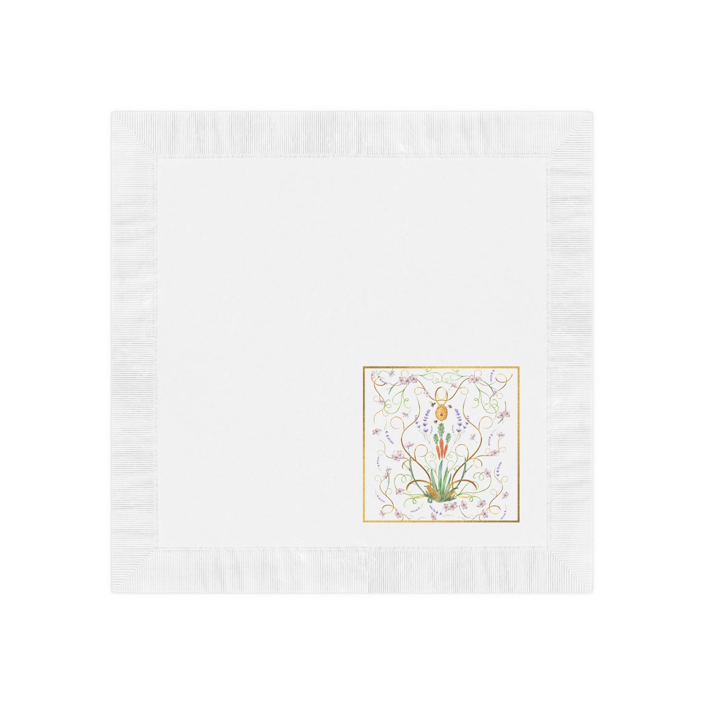 Elegant Floral Printed Napkins for Celebrations