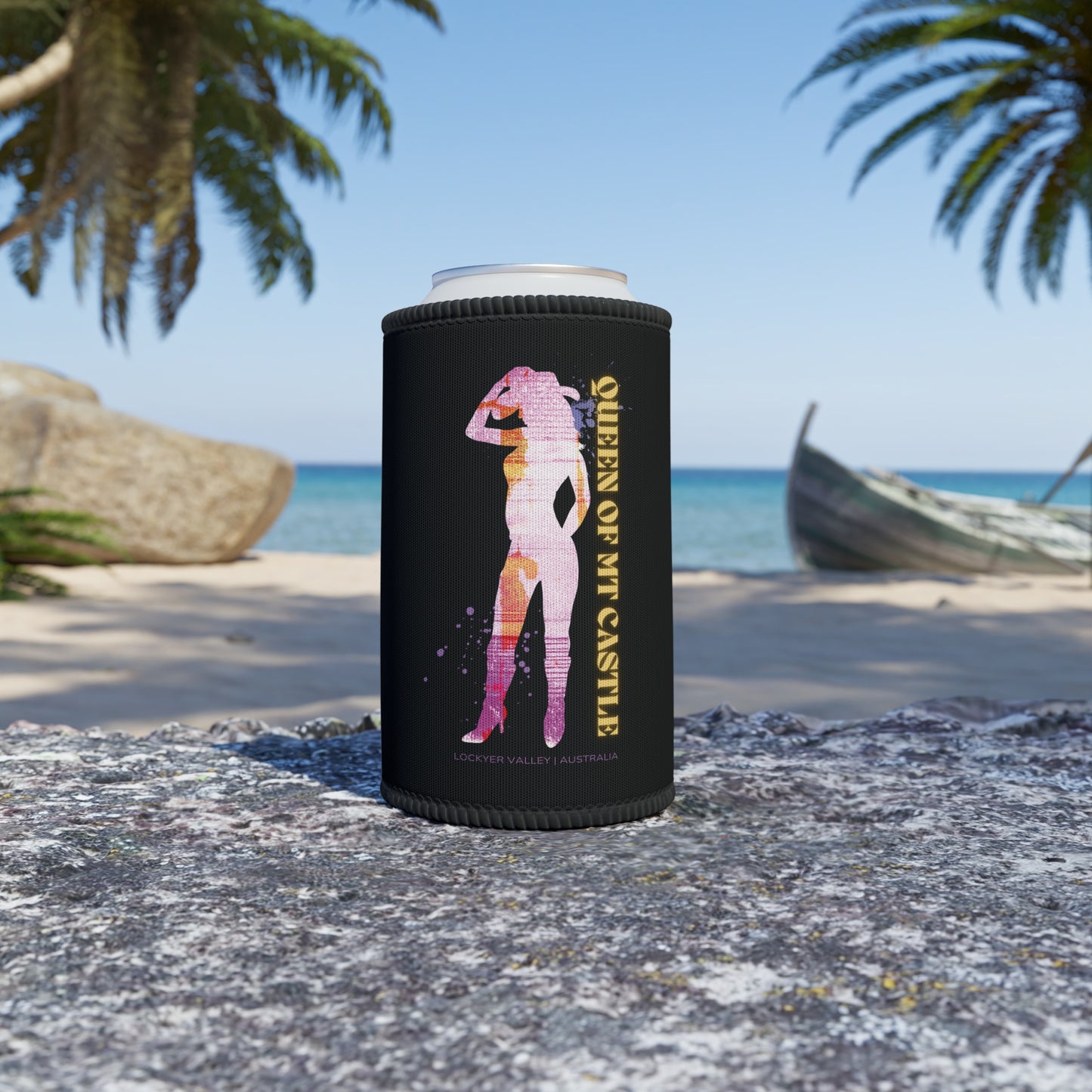 Queen of Mt Castle Stubby Cooler – Lockyer Valley Royalty